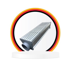 مجرى تصريف المياه و الأمطار  ألمنيوم مقاوم للصدأ يتحمل السيارات طول 1م  عمق 15 سم  عالي الجودة من شركة مزايا