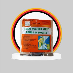 شريط اسفنجي مضغوط لاصق مانع غبار للأبواب لسد الفجوات لمنع التيارات الهوائية والغبار والرطوبة والحشرات
