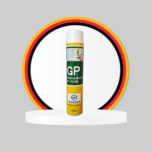 فوم بخاخ لسد الفراغات و الفتحات حجم كبير 750 ميلي من شركة GP الألمانية
