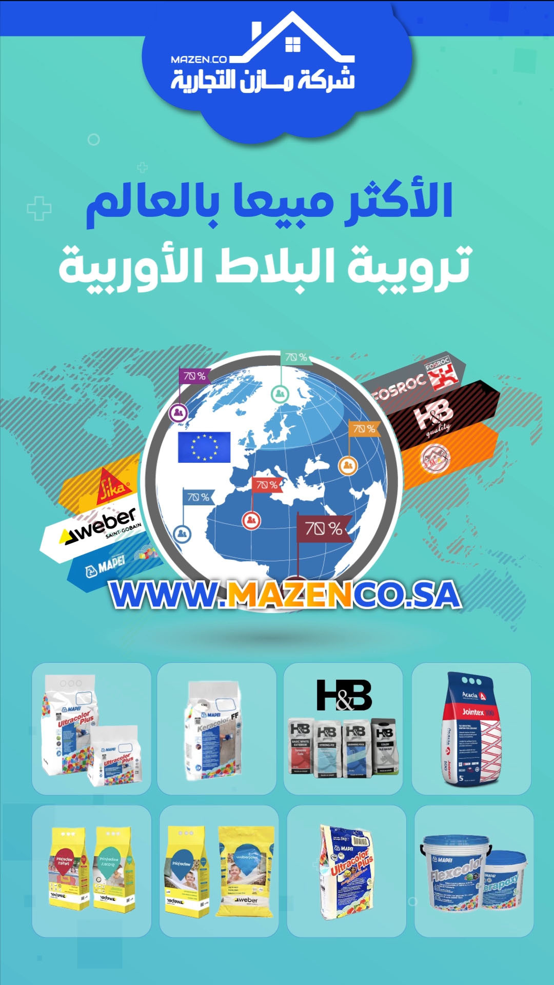 ترويبات البلاط الأوربية ضد البكتريا